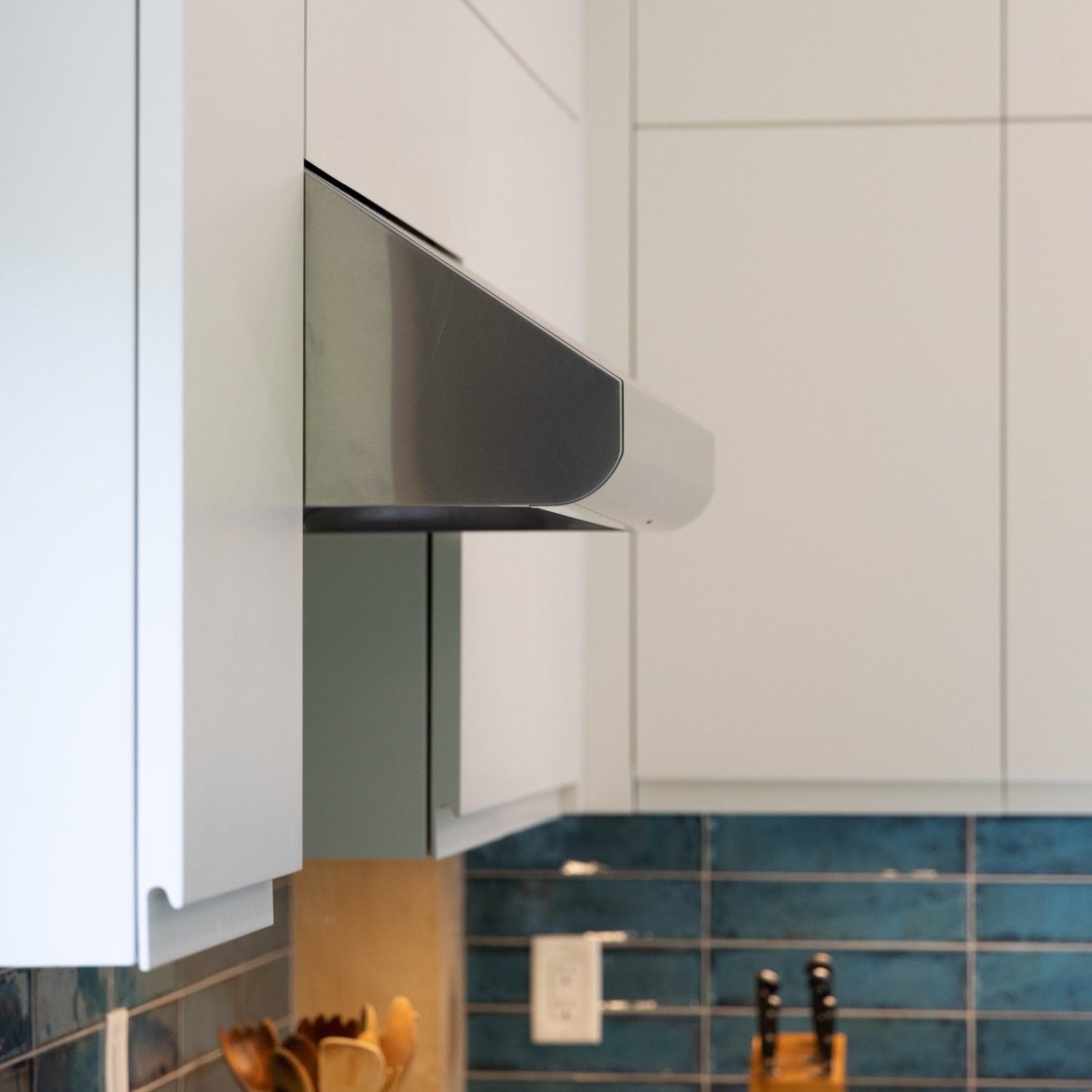Interior of remodeled kitchen.