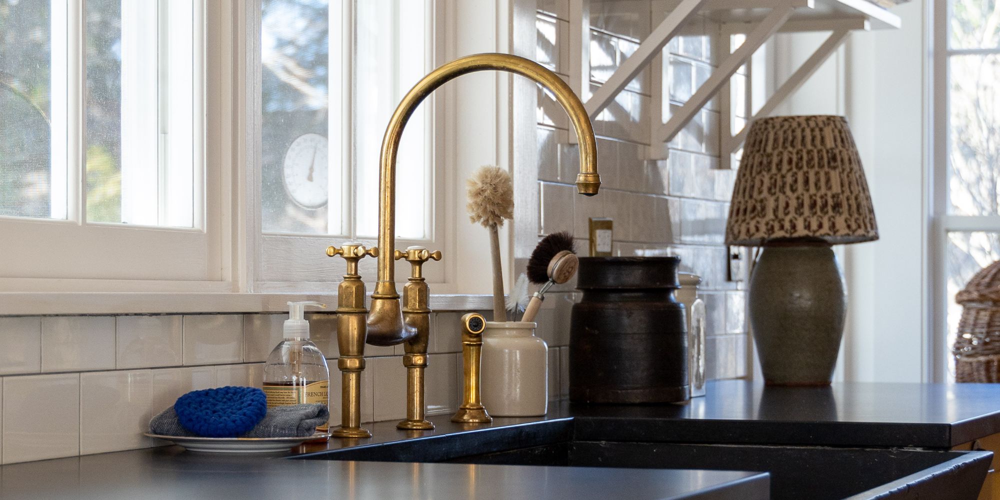 Interior of remodeled kitchen.